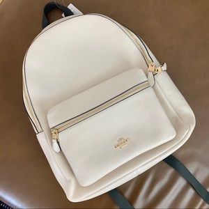 NWT Coach Charlie Backpack in Chalk